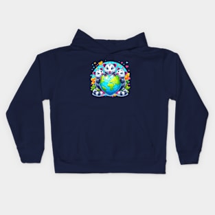 Love World Earth Day 2024 Everyday Kids Hoodie